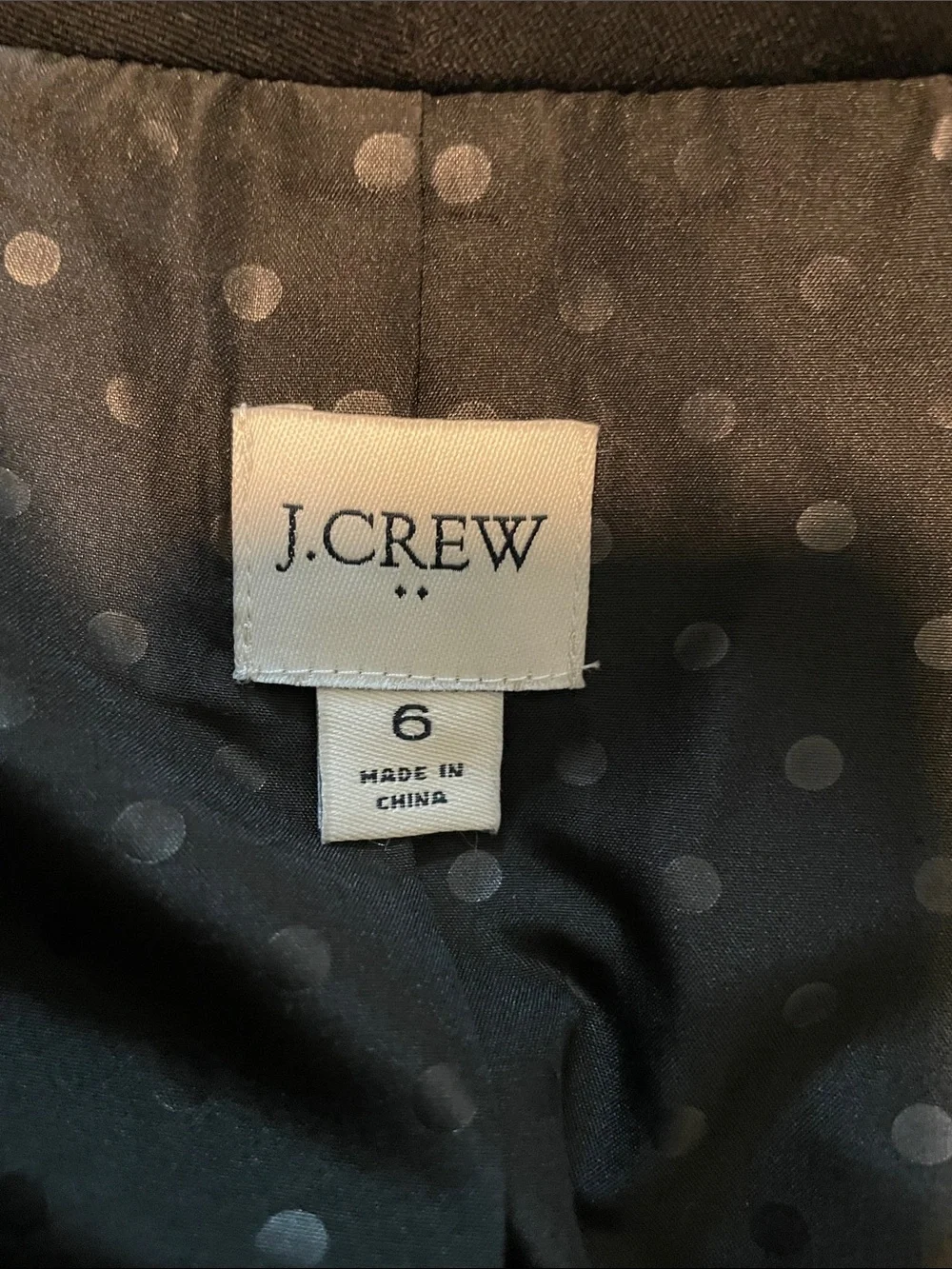 J. Crew Black Collarless Women's Blazer